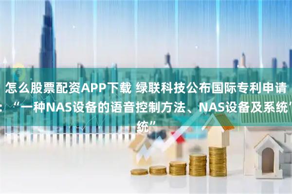 怎么股票配资APP下载 绿联科技公布国际专利申请：“一种NAS设备的语音控制方法、NAS设备及系统”