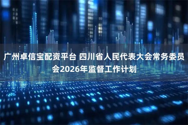 广州卓信宝配资平台 四川省人民代表大会常务委员会2026年监督工作计划